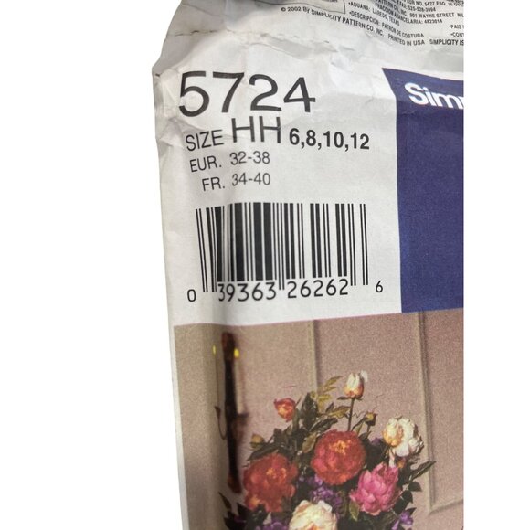 Simplicity 5724 Martha McCain Misses Gown Sewing Pattern HH Sizes 6-12 UNCUT - Picture 2 of 7